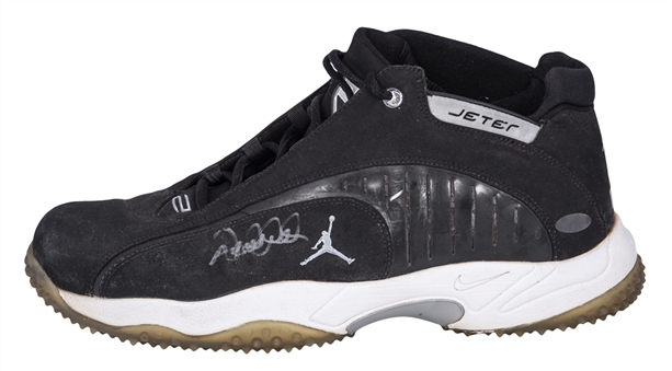 Derek Jeter Game Used & Signed Air Jordan Turf Shoe (MLB Authenticated & Steiner)